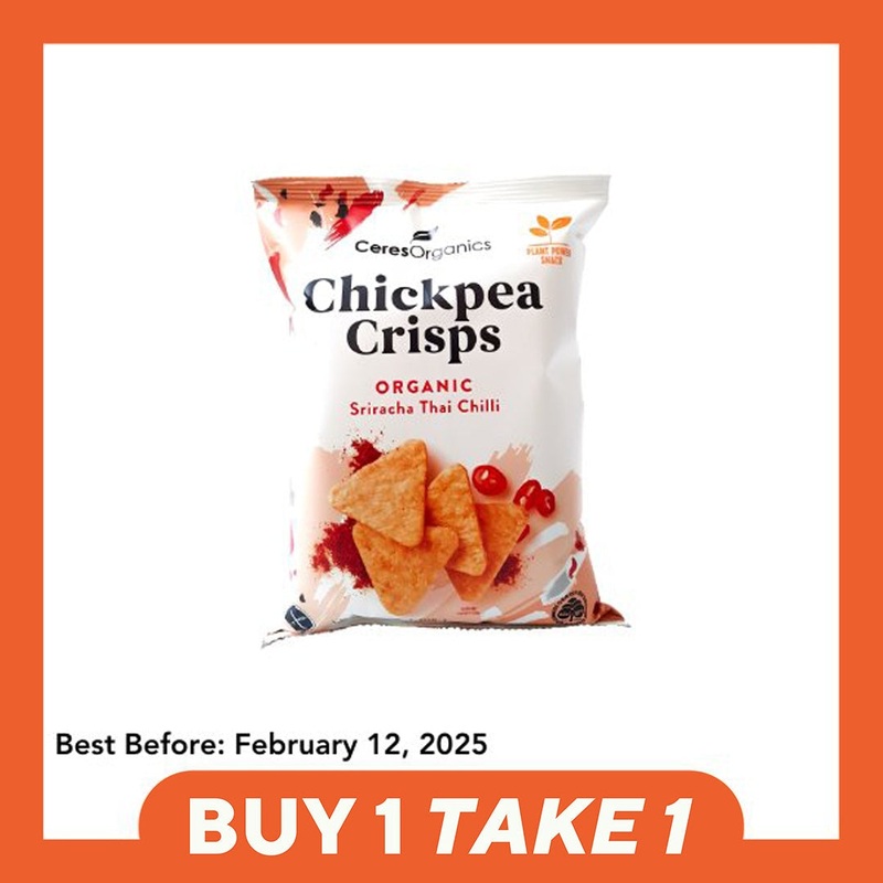 [B1T1] Ceres Organics Chickpea Crisps – Sriracha Thai Chilli (100g)