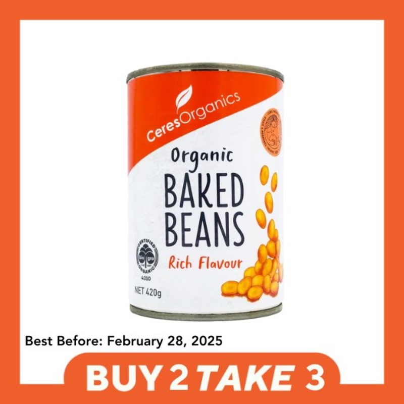 [B2T3] Ceres Organics Baked Beans (420g)