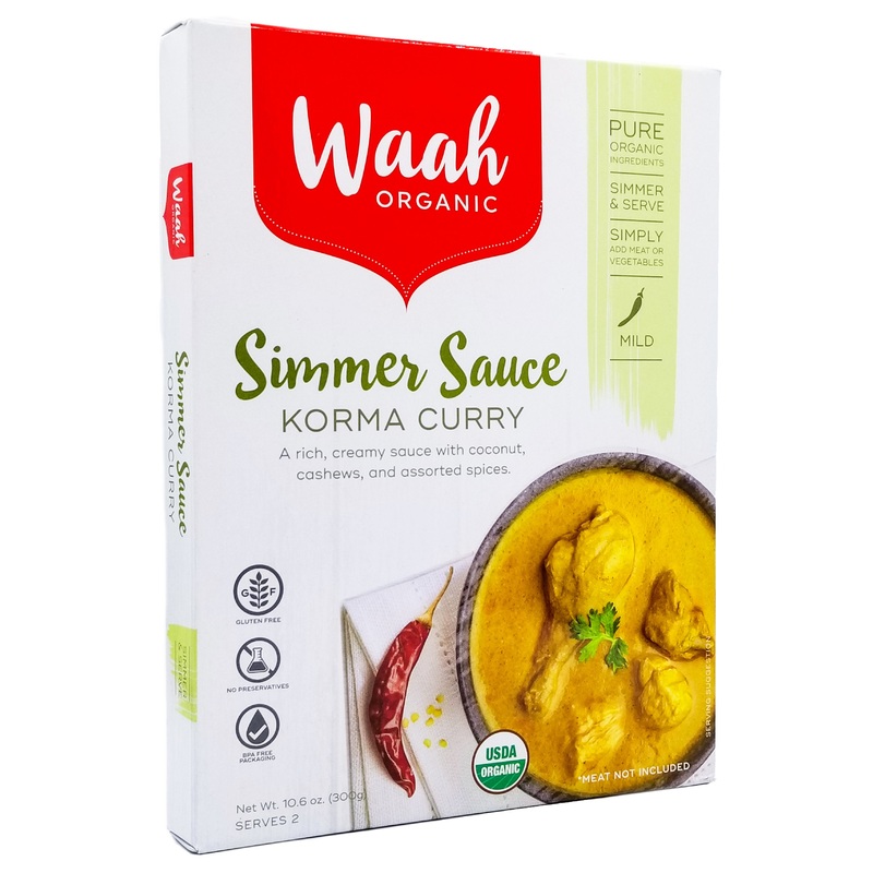 Waah Organic Simmer Sauce – Korma Curry (300g)