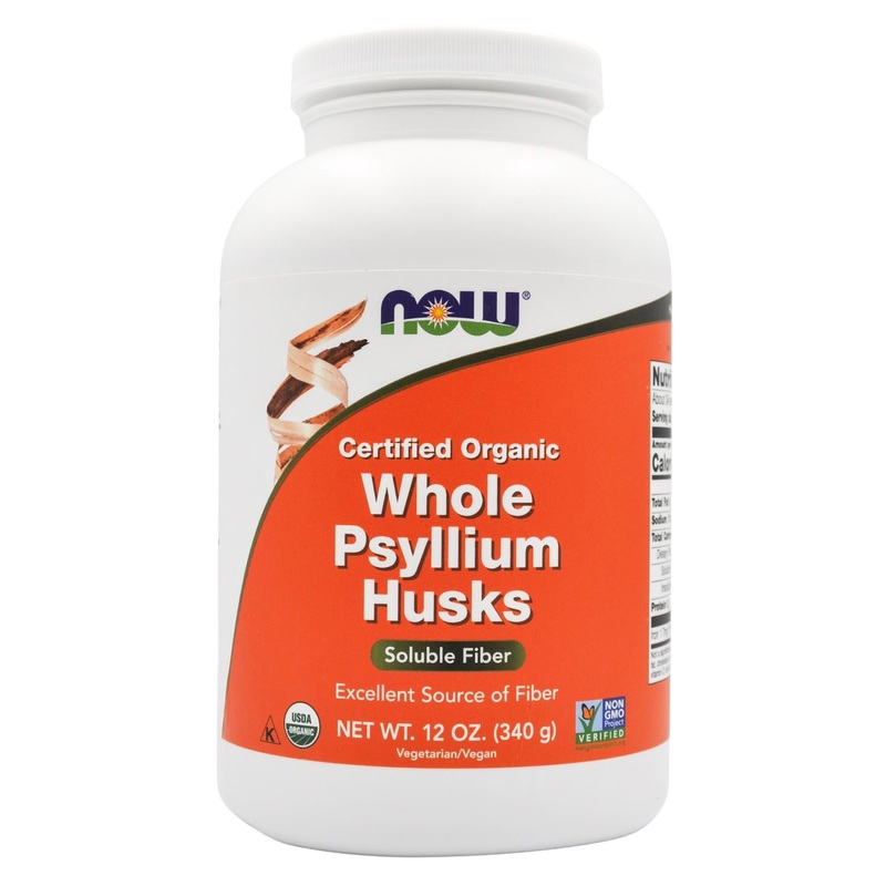 Now Organic Whole Psyllium Husks (340g)