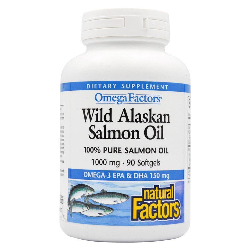 Natural Factors Wild Alaskan Salmon Oil 1000mg (90 softgels)