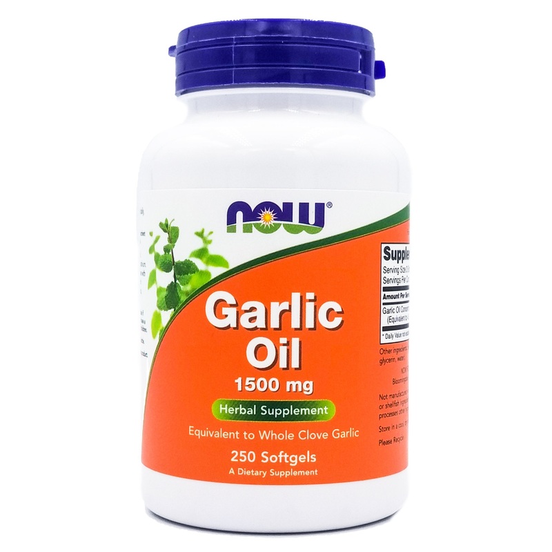 Now Garlic Oil 1500 mg (250 softgels)