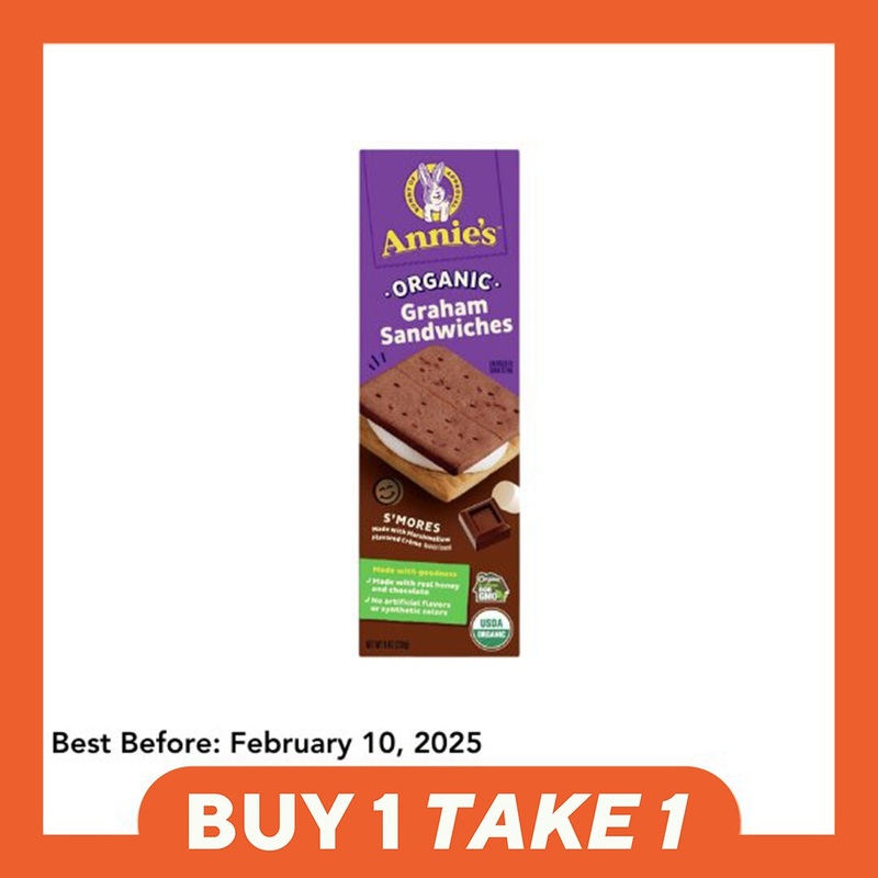 [B1T1] Annie’s Organic Graham Sandwiches – S’mores (226g)