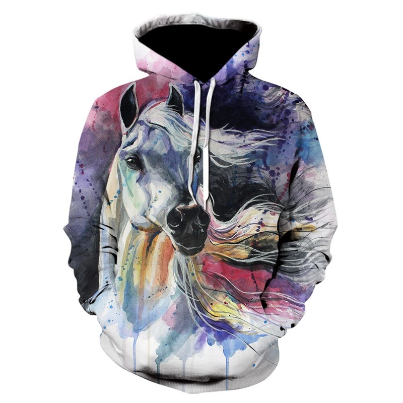 Francesca Horse Art Hoodie