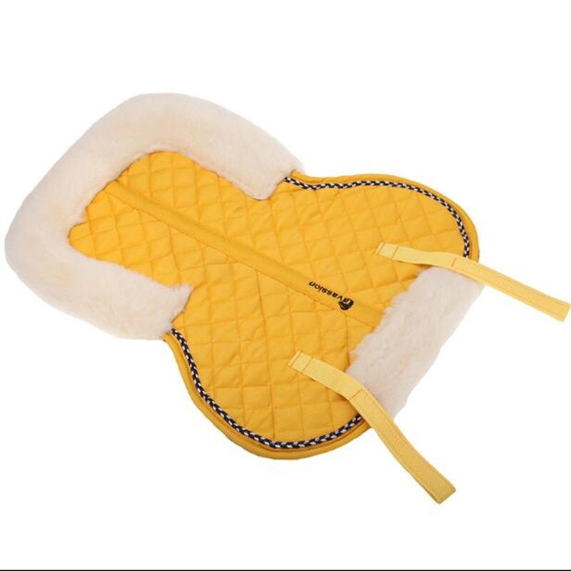 Yellow Soft Wool Half Saddle Pad