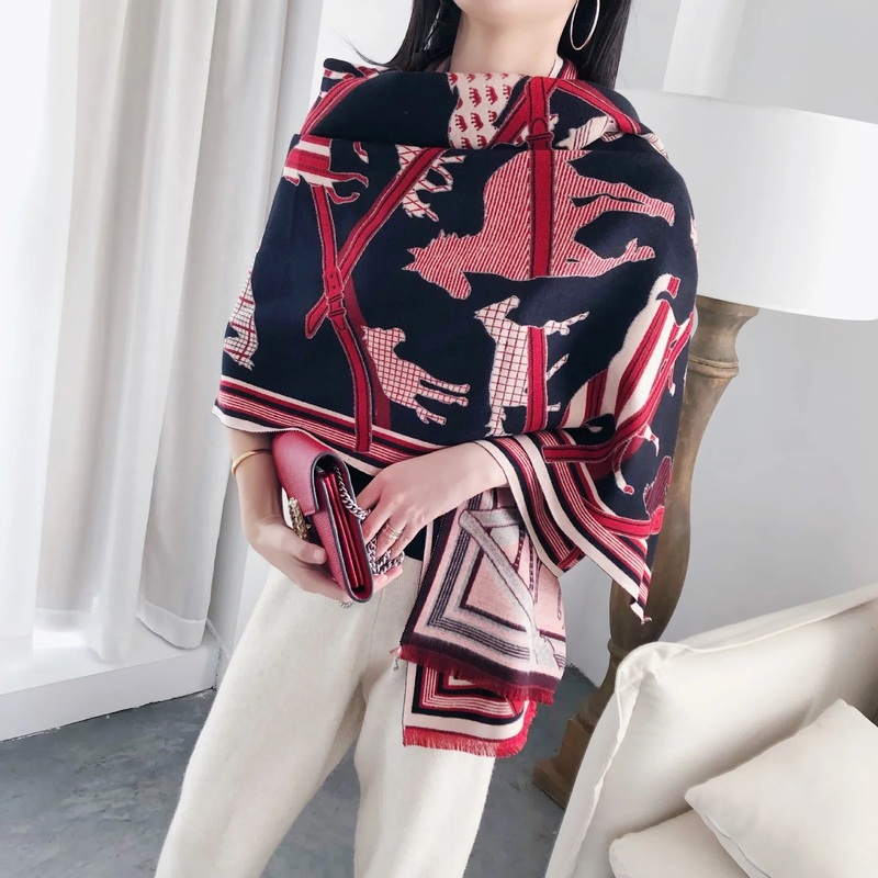 Apolline Pashmina Scarf Black