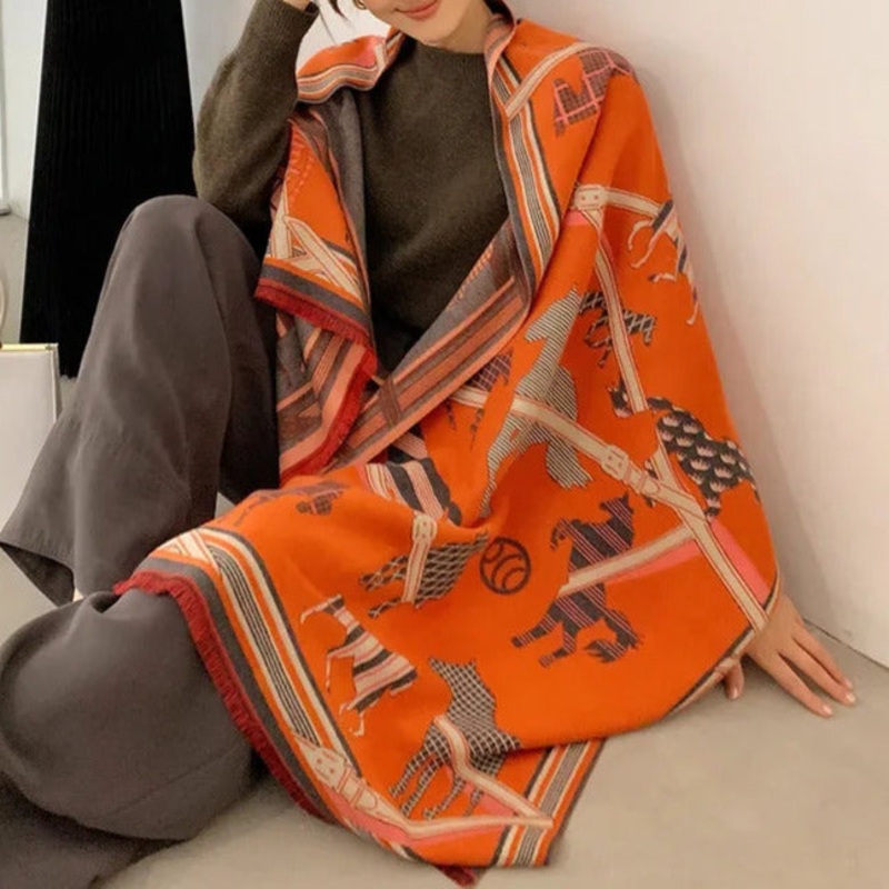 Appoline Pashmina Scarf Orange