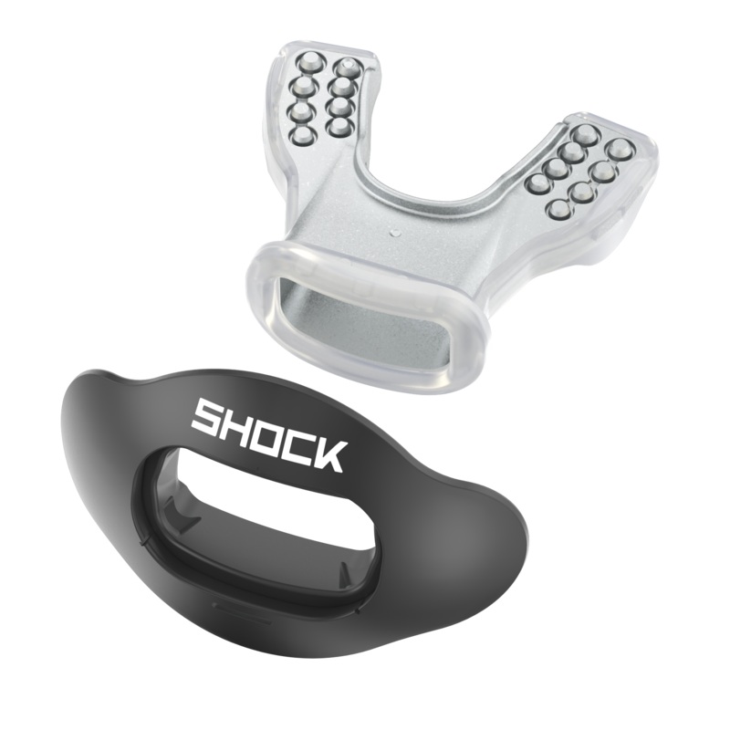 Shock Doctor Interchange Football/Basketball Lip Guard Mouthpiece + Shield