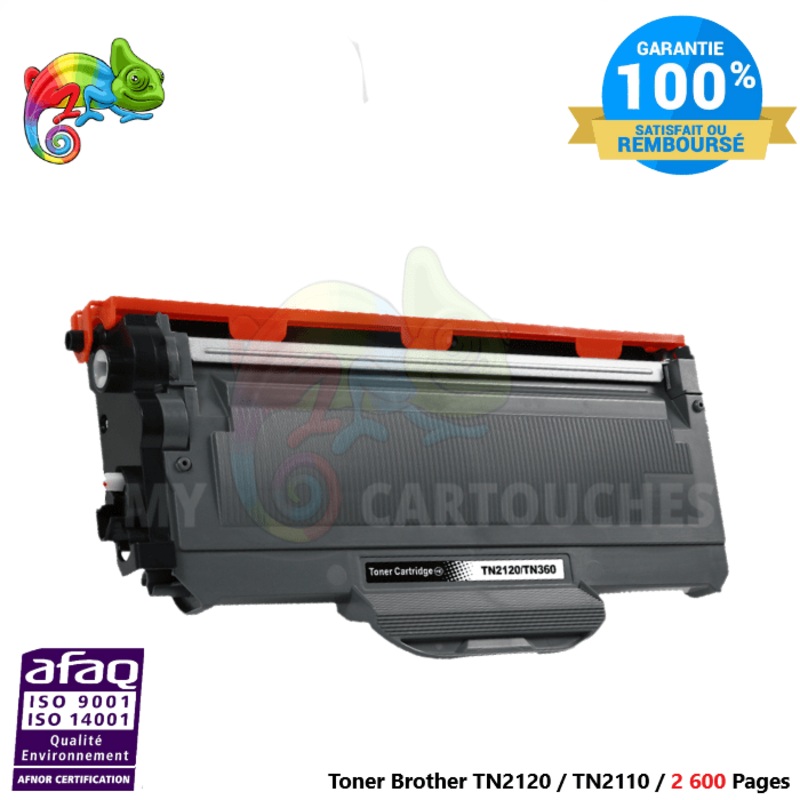 Toner Laser  Brother TN 2120 noir Compatible