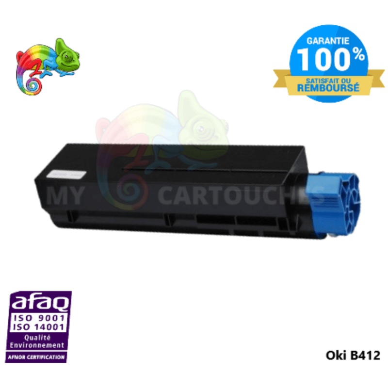 Toner Compatible Pour  OKI B412  Noir ( 45807106 )