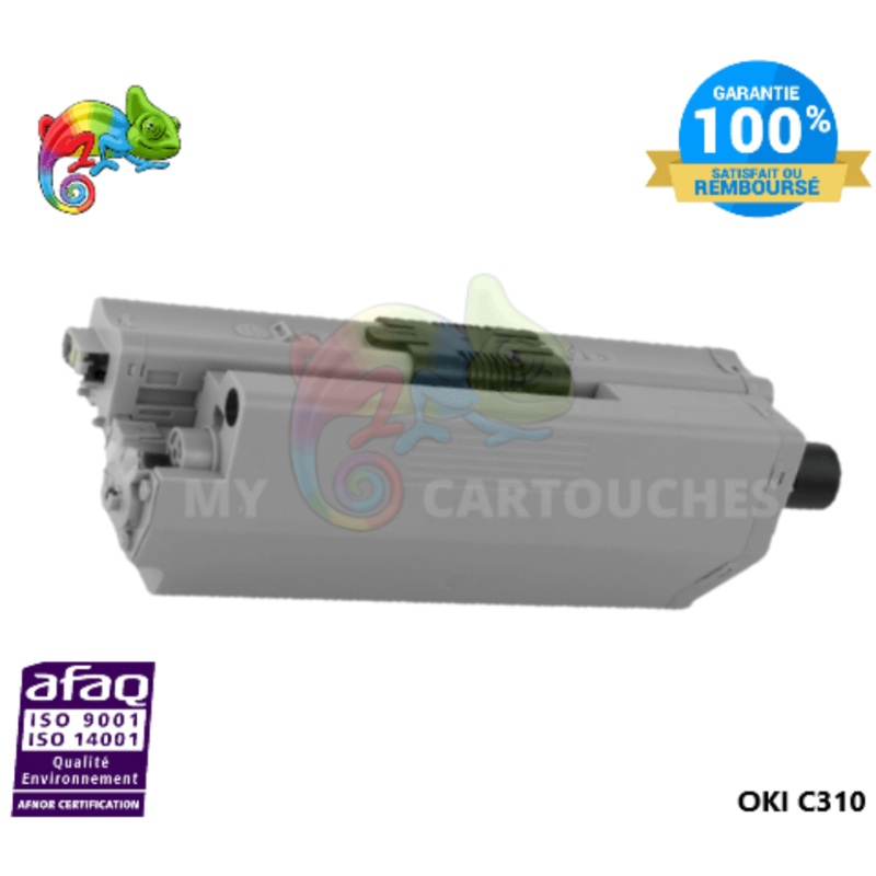 Toner Compatible  Pour OKI C 310 Noir ( 44469803 )