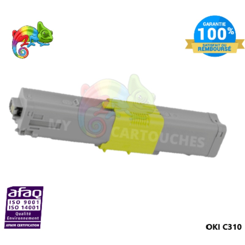 Toner Compatible  Pour OKI C 310 Yellow ( 44469704 )