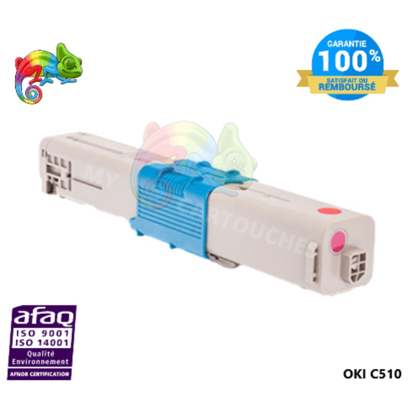 Toner Compatible  Pour OKI C 510 Magenta  ( 44469723 )