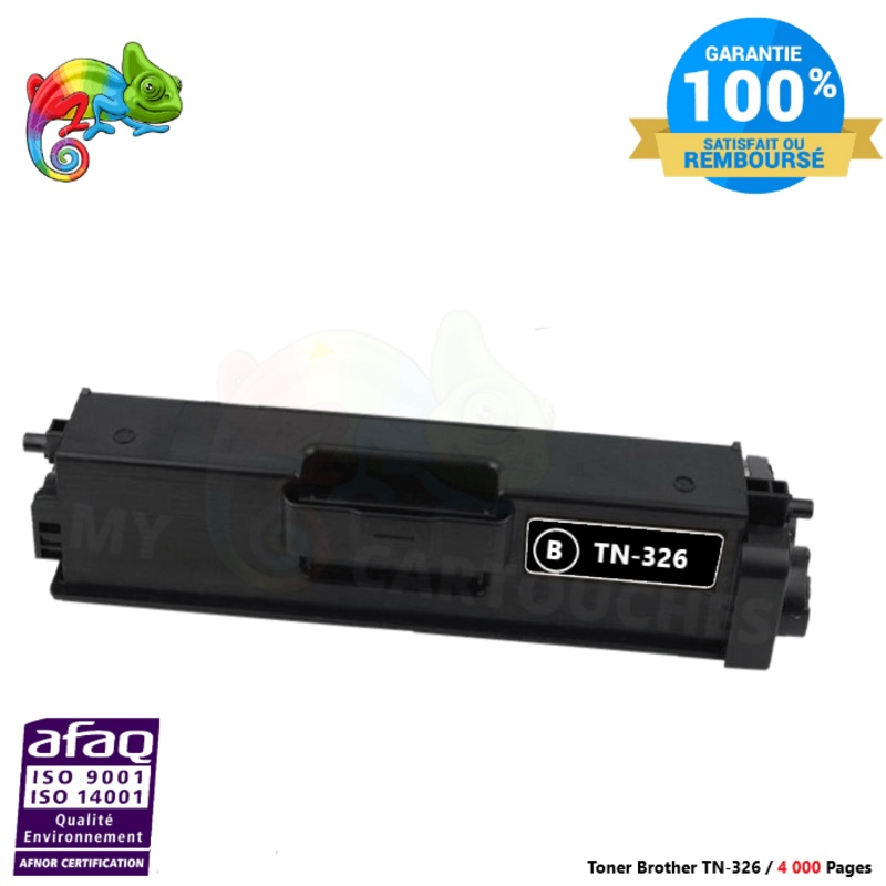 Toner Laser Brother TN 321-326 noir Compatible