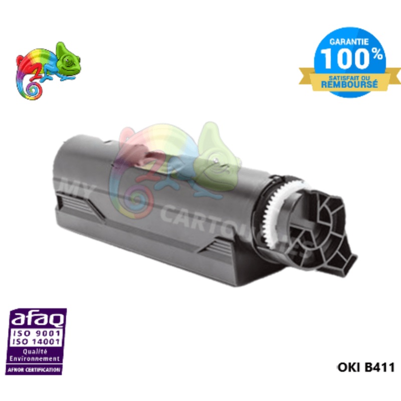 OKI 411 – Toner Compatible pour  OKI 411  Noir ( 44574702 )
