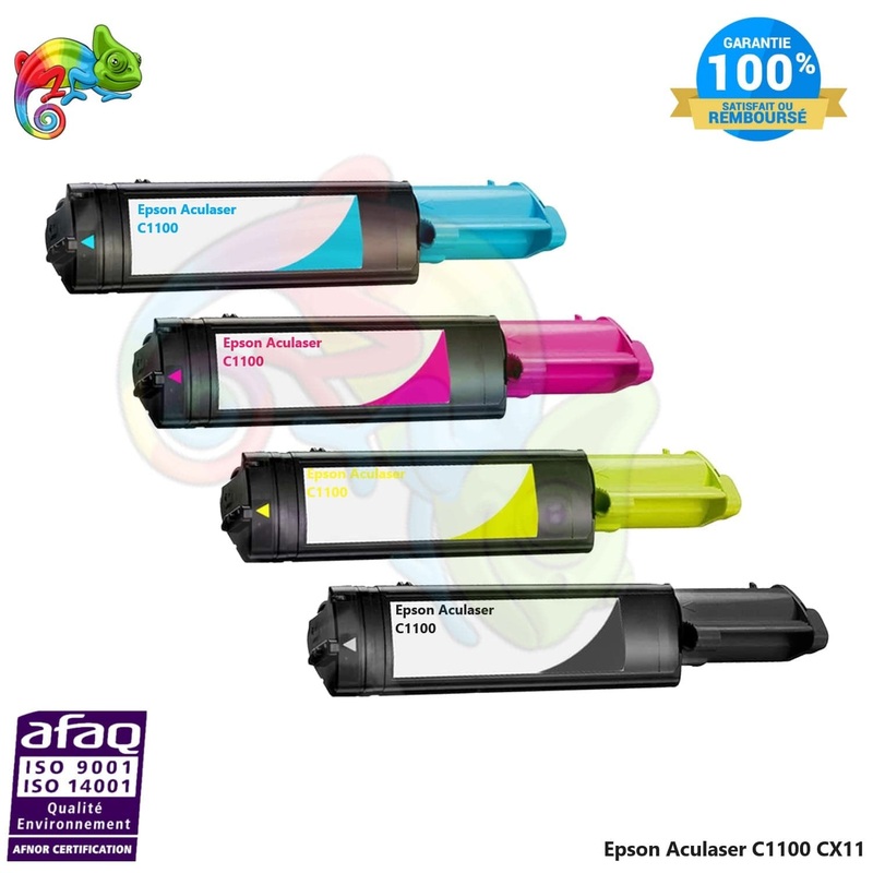 Pack de 4 Toner lasers Epson Aculaser C1100 – CX11