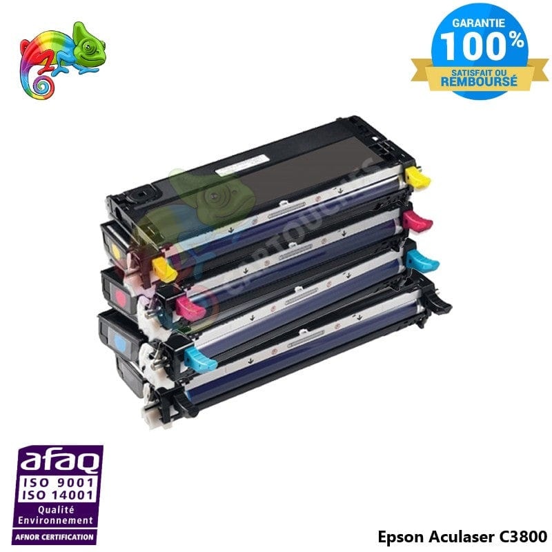 Pack de 4 Toner lasers Epson Aculaser C3800 Compatibles