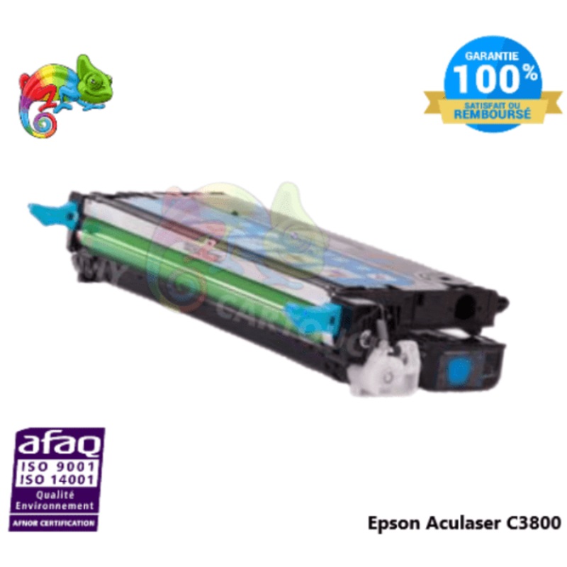 Toner Compatible  Pour Epson Aculaser C3800 Cyan ( C13S051126 )