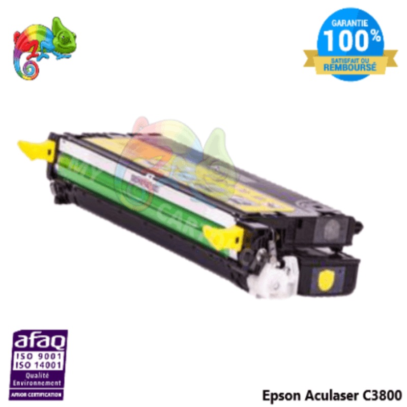Toner Compatible  Pour Epson Aculaser C3800 YELLOW ( C13S051124 )