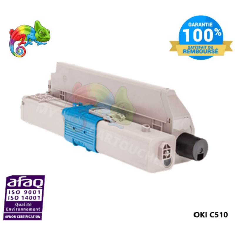 Toner Compatible  Pour OKI C 510 Noir ( 44469804 )