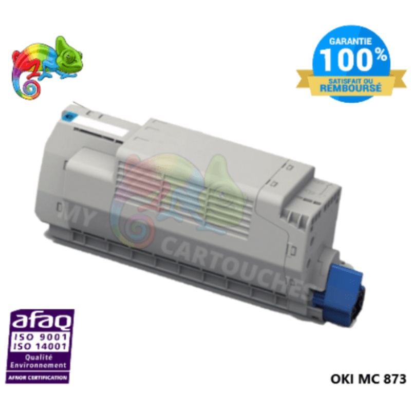 Toner Compatible Pour  OKI MC 873 Cyan ( 45862816 )