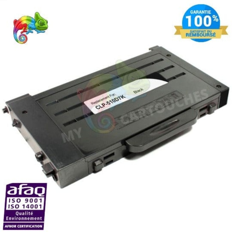 Toner laser Samsung CLP-510D7K noir Compatible