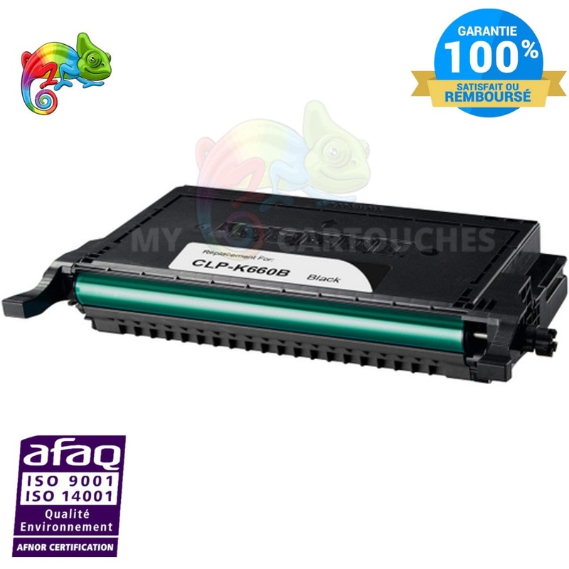 Toner laser Samsung CLP-K660 Noir Compatible