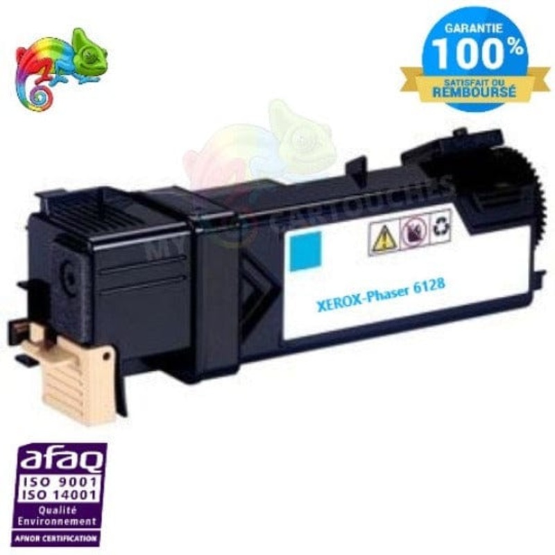 toner laser Xerox 6128 cyan compatible