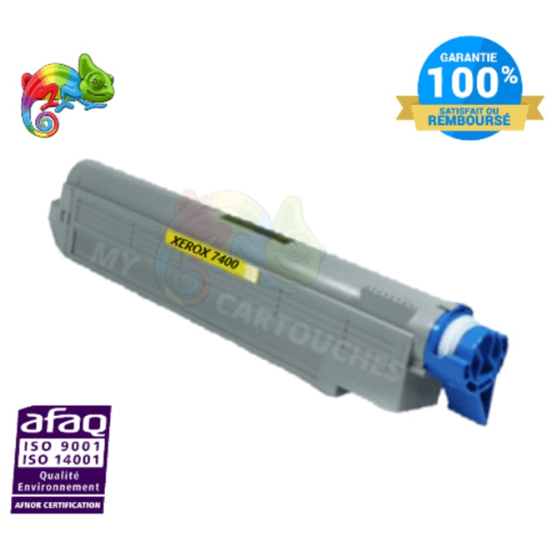 toner laser Xerox Phaser 7400 JAUNE compatible 106R1079