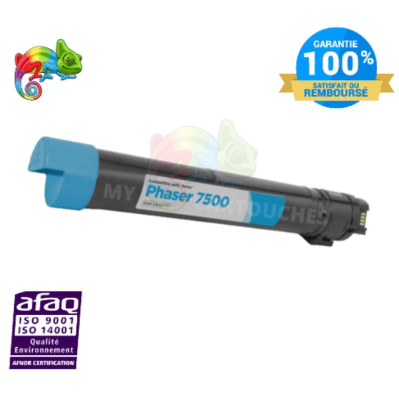 toner laser Xerox Phaser 7500 cyan compatible 106R01436