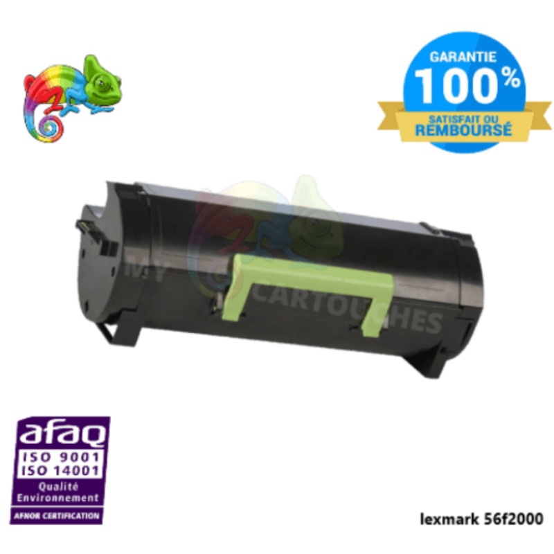 Lexmark Noir Compatible MS321, MS421, MS521, MS621, MS622, MX321, MX421, MX521, MX522, MX622 56F2000