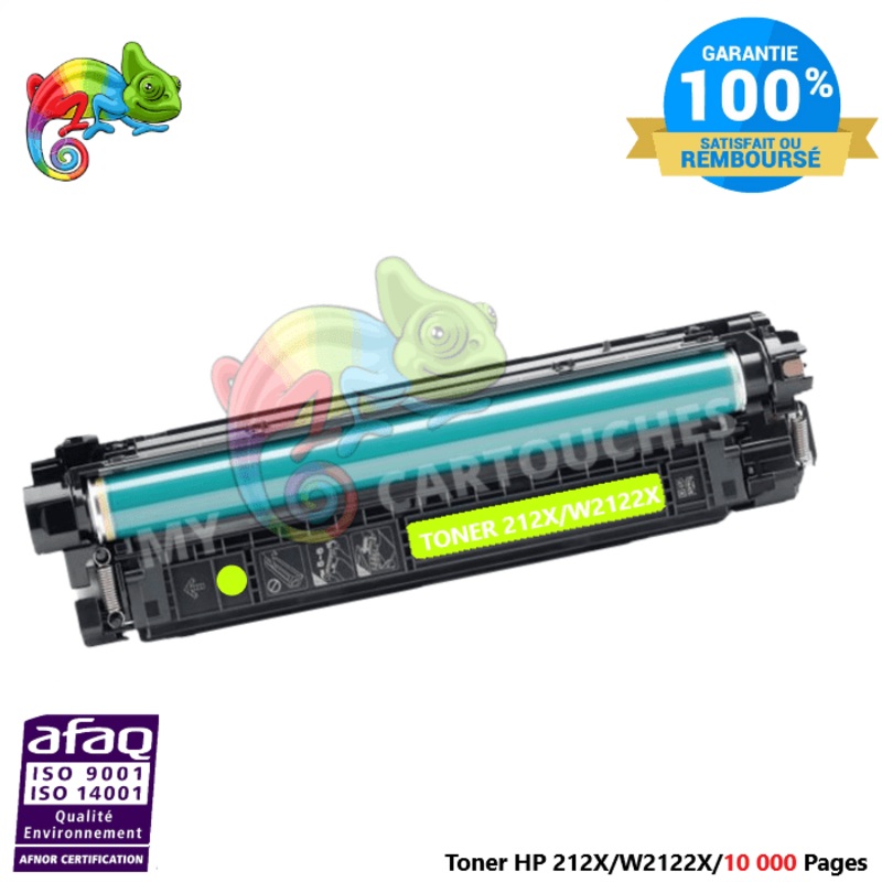 Laser Pour  HP 212X Yellow Toner HP ( W2122X ) Compatible