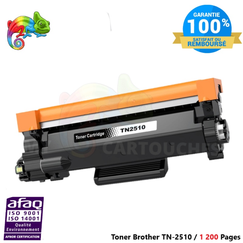 Toner Laser Pour Brother TN-2510  Noir compatible ( DCP-L 2620 DW…)