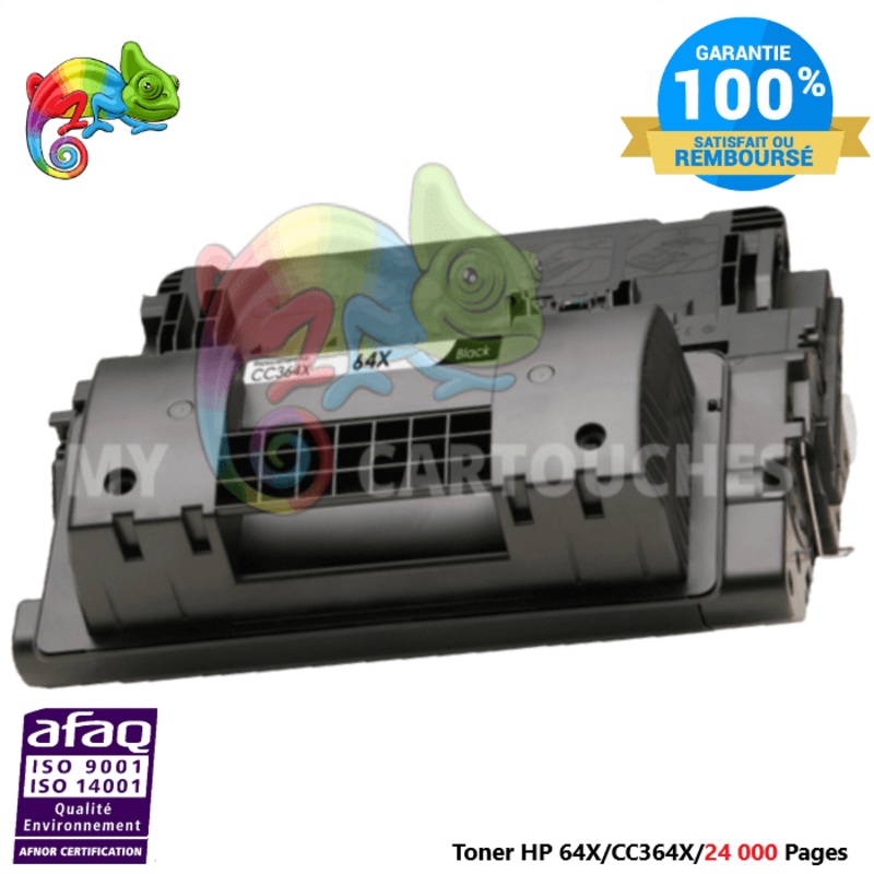 Toner Laser Pour HP 64X Noir Toner laser HP (CC364X) Compatible