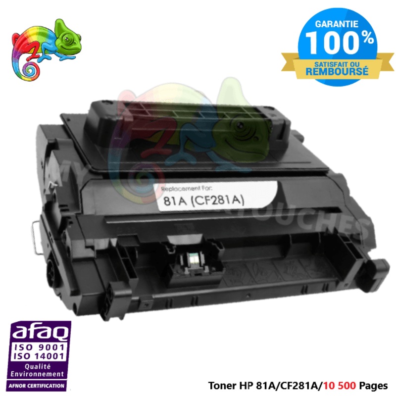 Toner Laser Pour  HP 81A  Noir Toner laser HP (CF281A) Compatible