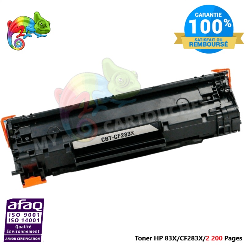 Toner Laser Pour  HP 83X  Noir Toner laser HP (CF283X) Compatible