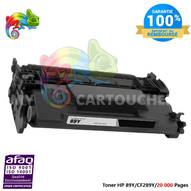 Toner Laser Pour  HP 89Y  Noir Toner laser HP (CF289Y) Compatible
