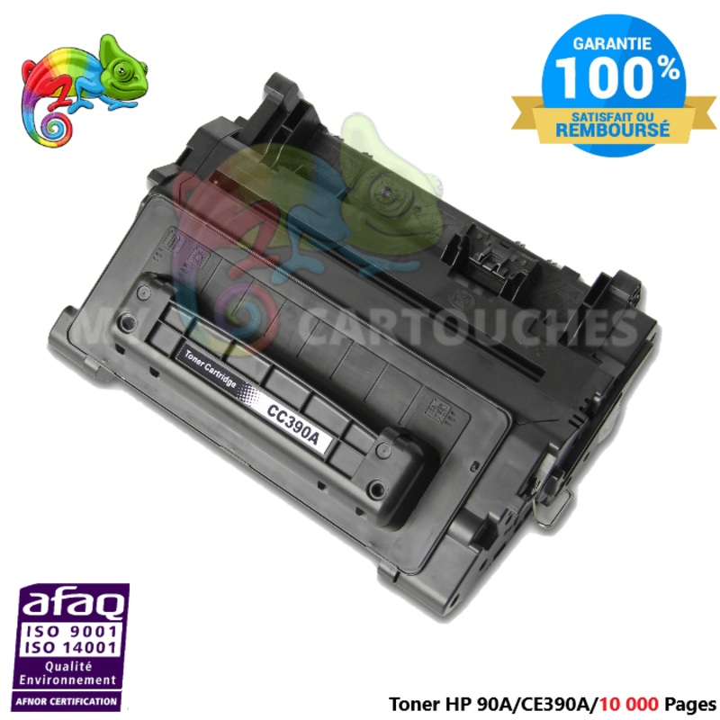 Toner laser Pour HP 90A Noir Toner Laser HP (CE390A)  Compatible