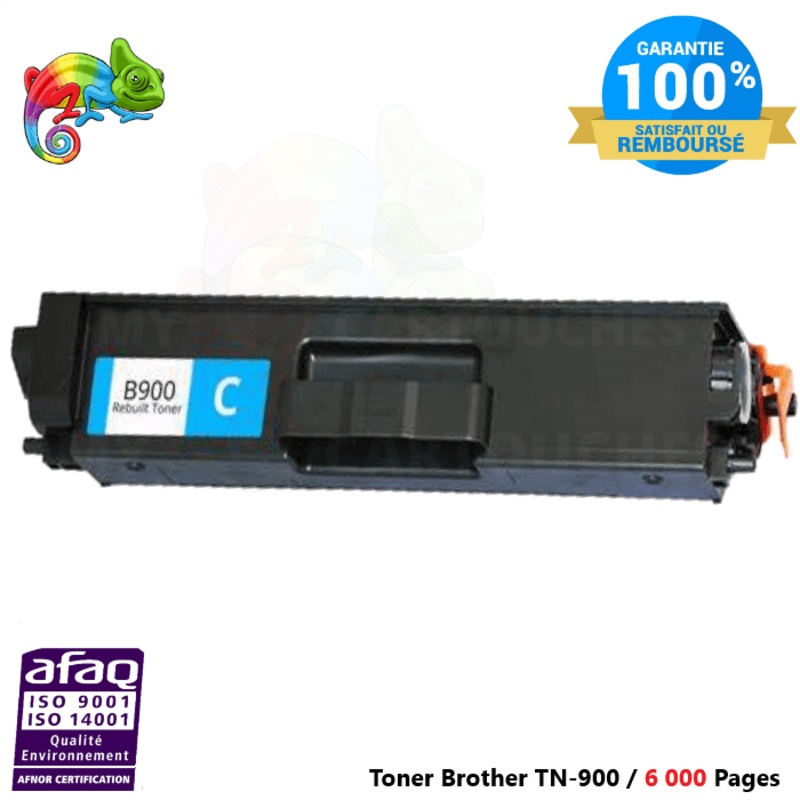 Toner Laser  Brother TN 900 Cyan Brother ( MFC-L 9500 Series ….. )  Compatible