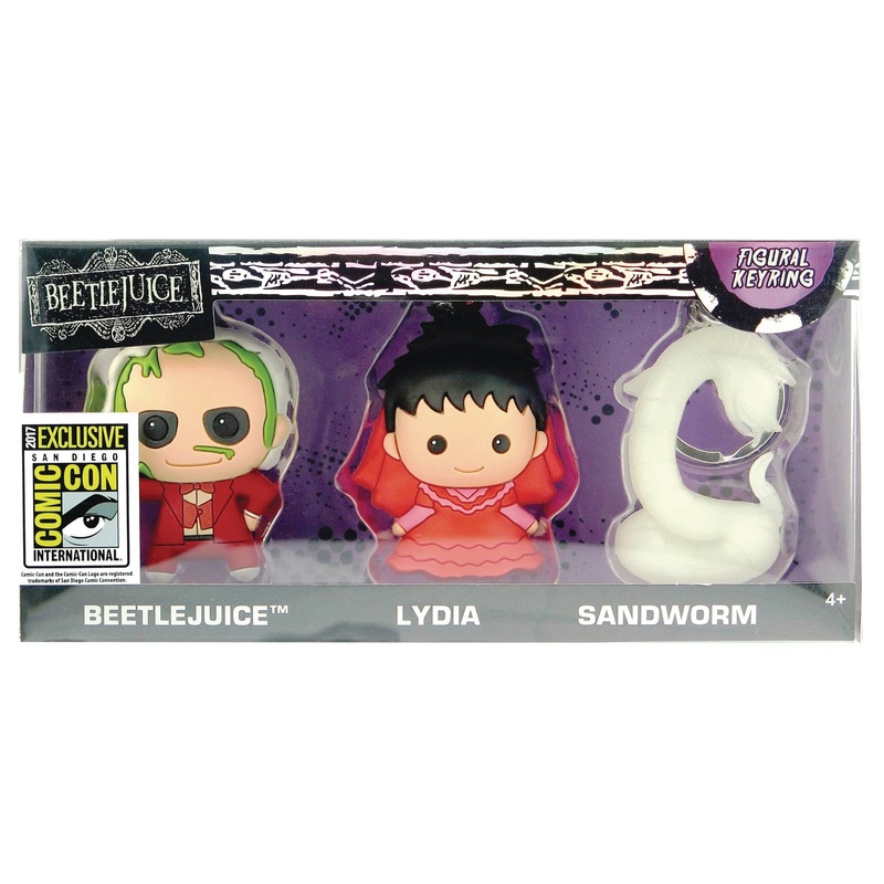 Beetlejuice Figural Key Chain 3-Pack – SDCC 2017 Exclusive