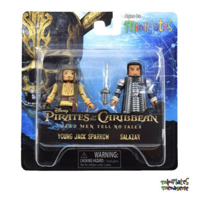 Pirates of the Caribbean Minimates Young Jack and Salazar