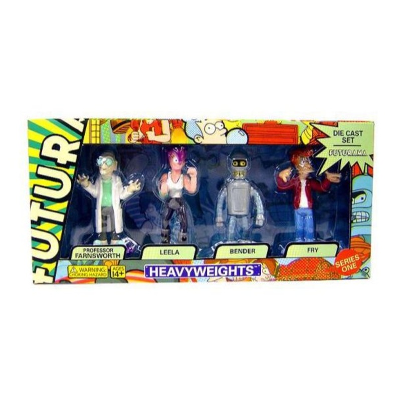Rocket USA Futurama Die Cast Series 1 Set of 4 Metal Figures