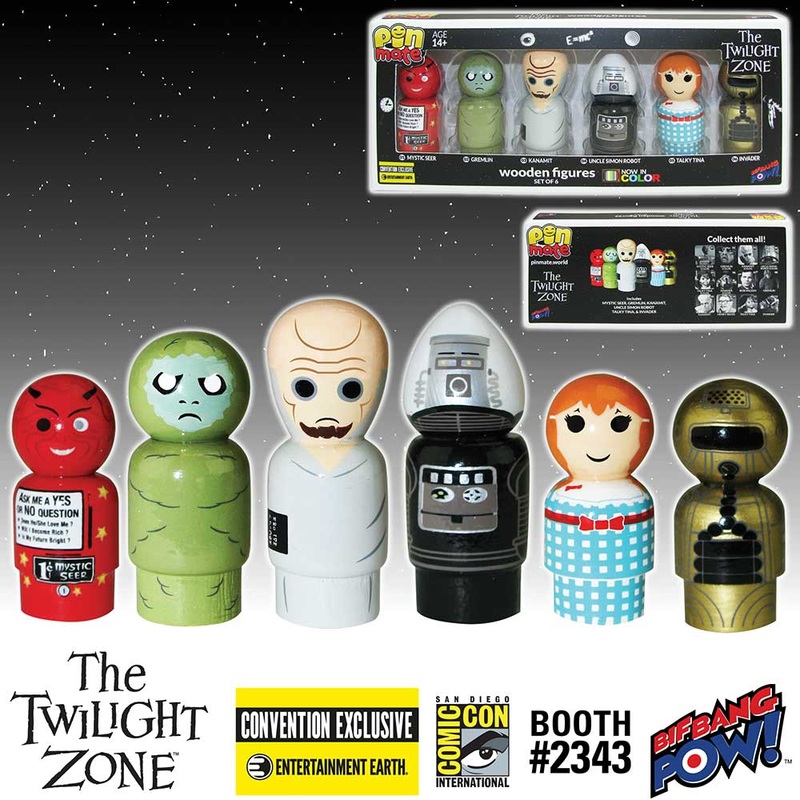 Twilight Zone Wooden Figures Set Entertainment Earth Limited Edition