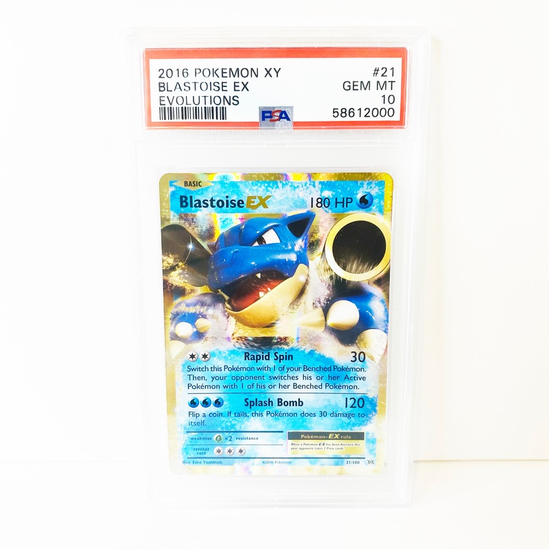 Pokemon Blastoise Ex Evolutions PSA 10