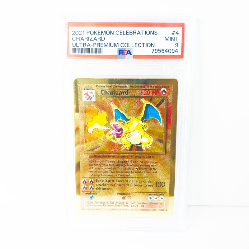 Pokemon Celebrations Ultra Premium Metal Gold Charizard PSA 9