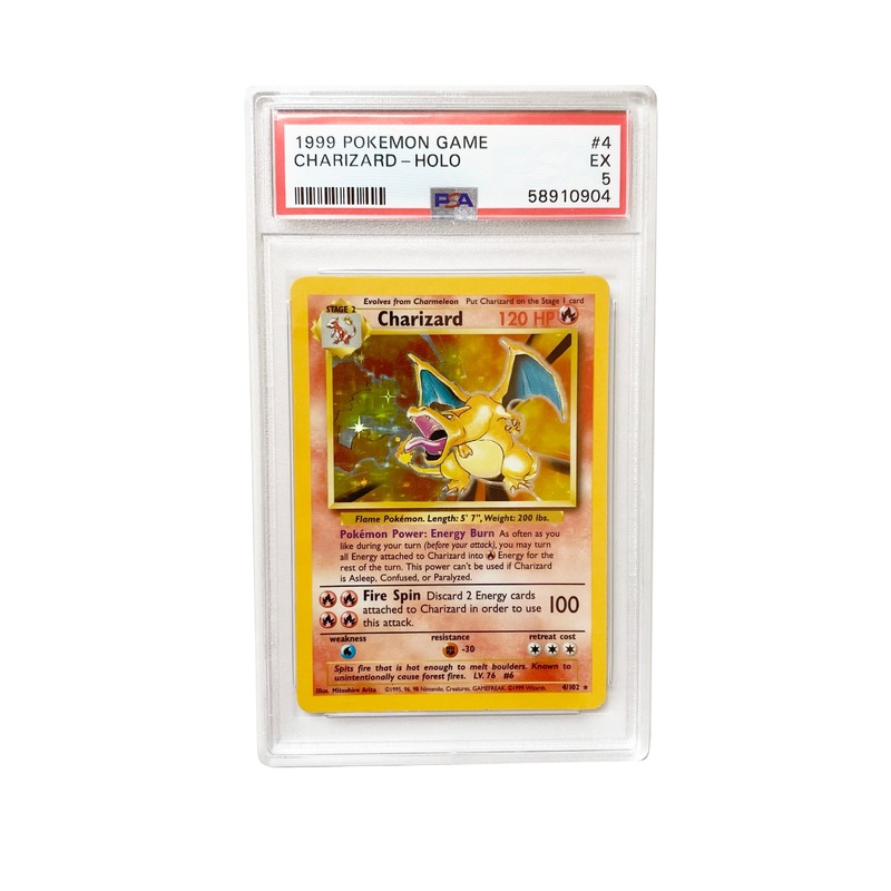 Pokemon Charizard Base Set Holo 1999 4/102 PSA 5