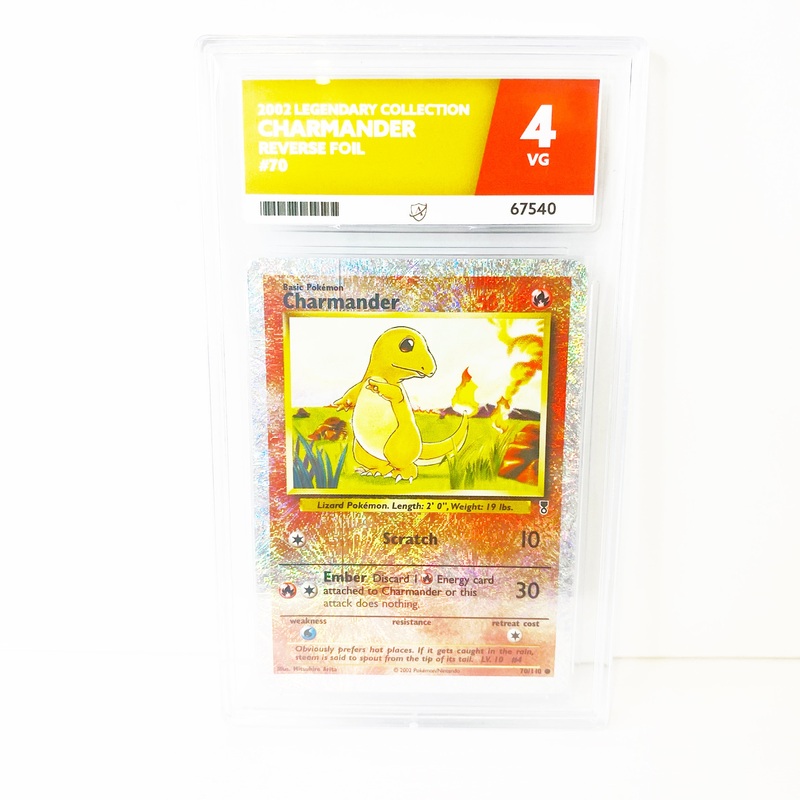 Pokemon Charmander Legendary Collection Reverse Foil ACE Grading 4