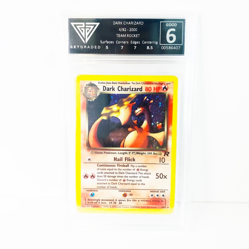 Pokemon Dark Charizard Holo 4/82 Team Rocket Get Graded 6