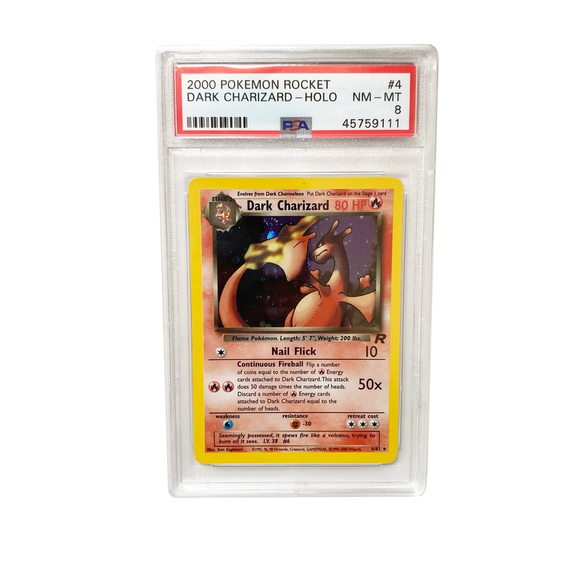 Pokemon Dark Charizard Holo Team Rocket 4/82 PSA 8
