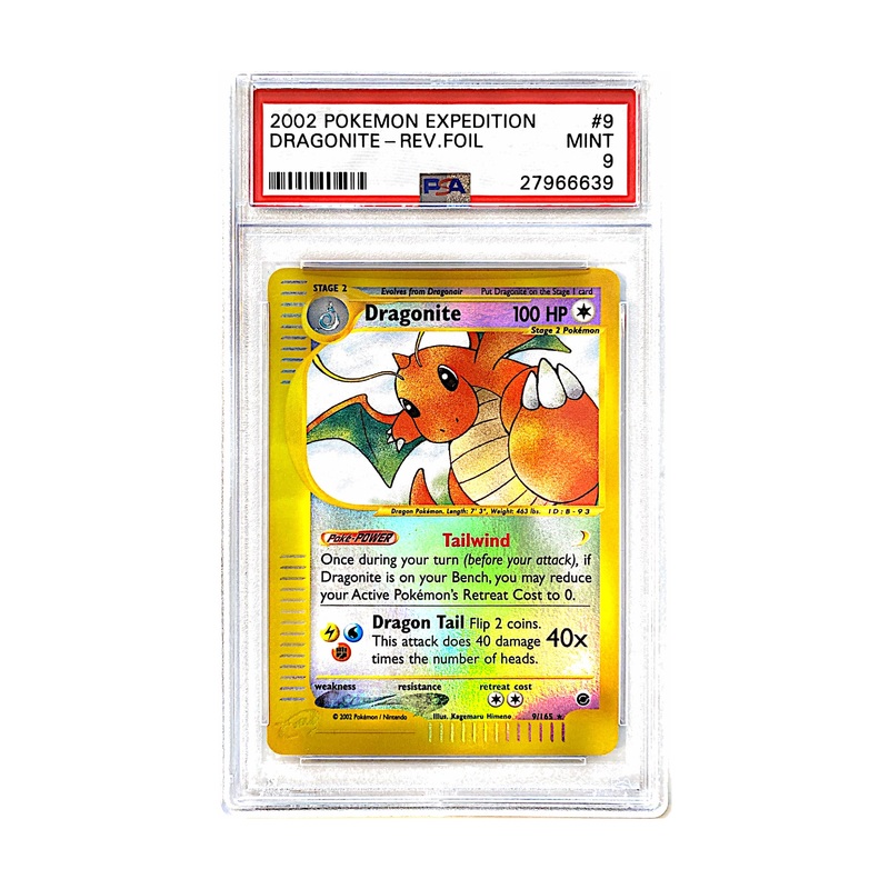 Pokemon Dragonite Expedition Reverse Holo PSA 9 9/165